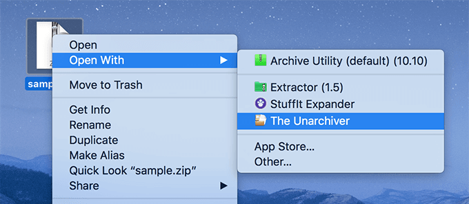 zip file application for mac